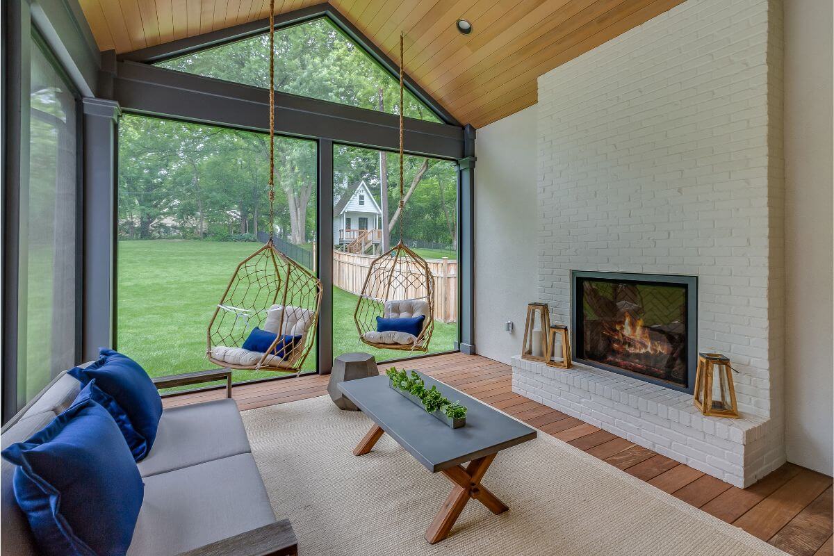 sunroom-with-fireplace